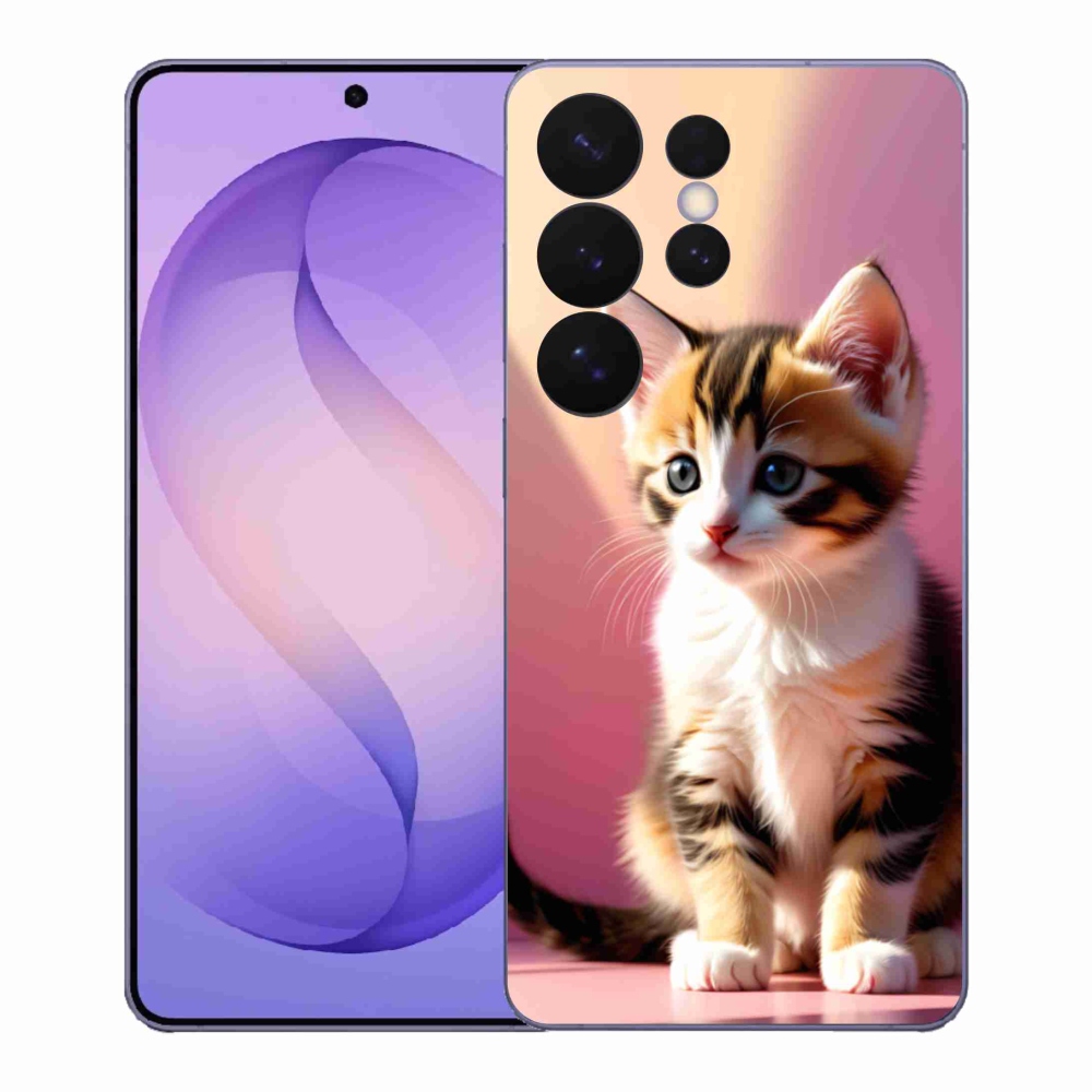 Gélový kryt mmCase na Samsung Galaxy S26 Ultra - zvedavé mačiatko 2