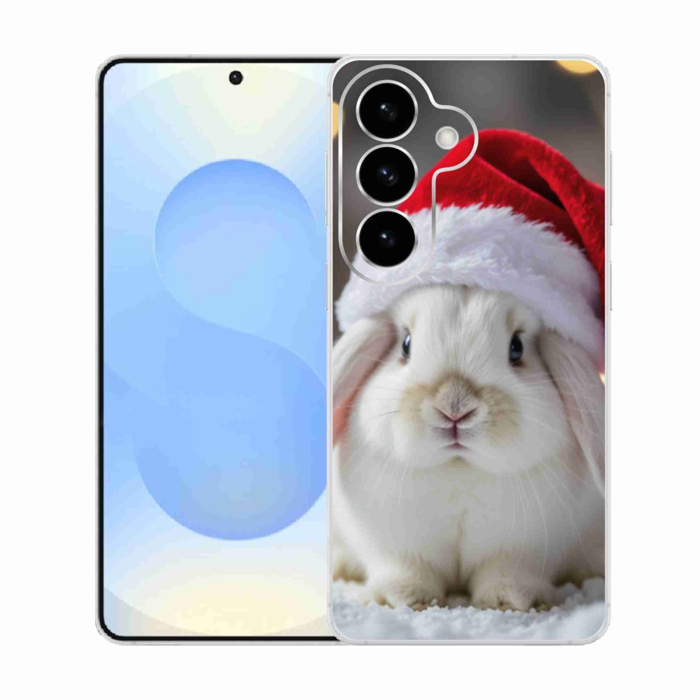 Gélový kryt mmCase na Samsung Galaxy S26 - vianočný králik
