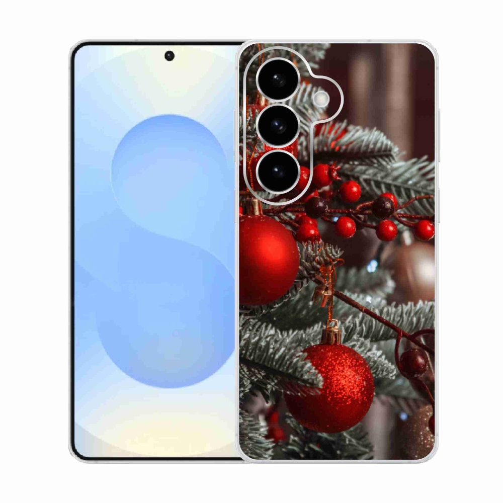 Gélový kryt mmCase na Samsung Galaxy S26 - vianočné ozdoby 2