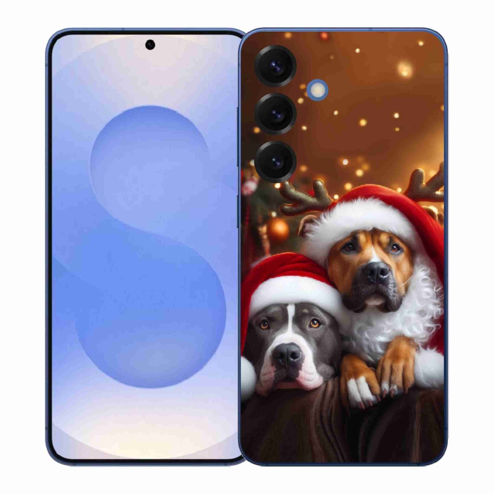 Gélový kryt mmCase na Samsung Galaxy S26+ - vianočné psy