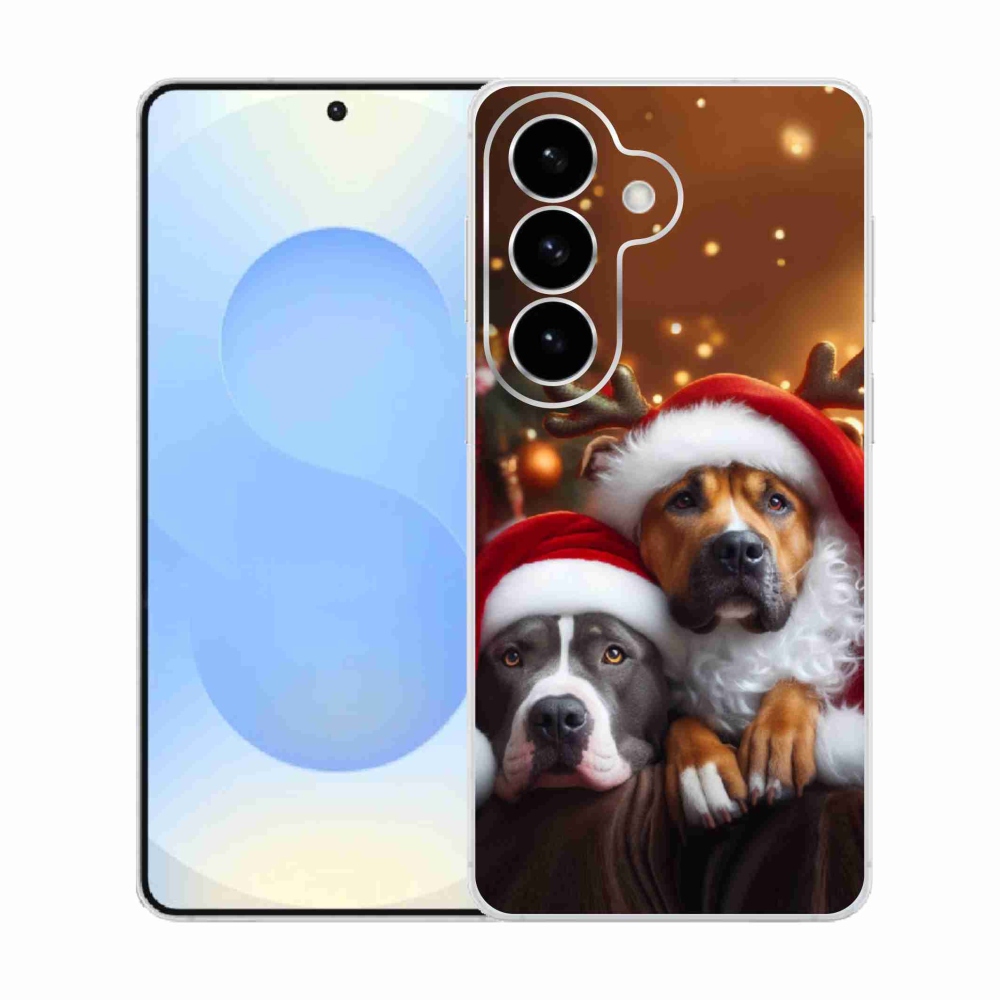 Gélový kryt mmCase na Samsung Galaxy S26 - vianočné psy