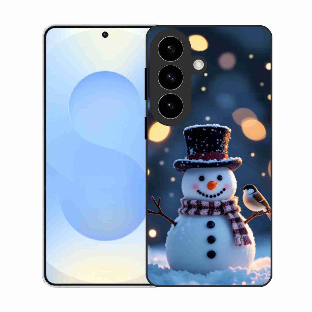 Gélový kryt mmCase na Samsung Galaxy S26 - vianočný snehuliak