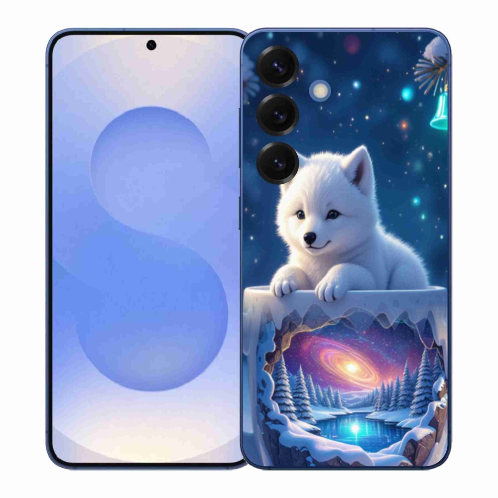 Gélový kryt mmCase na Samsung Galaxy S26+ - vianočné šteňa