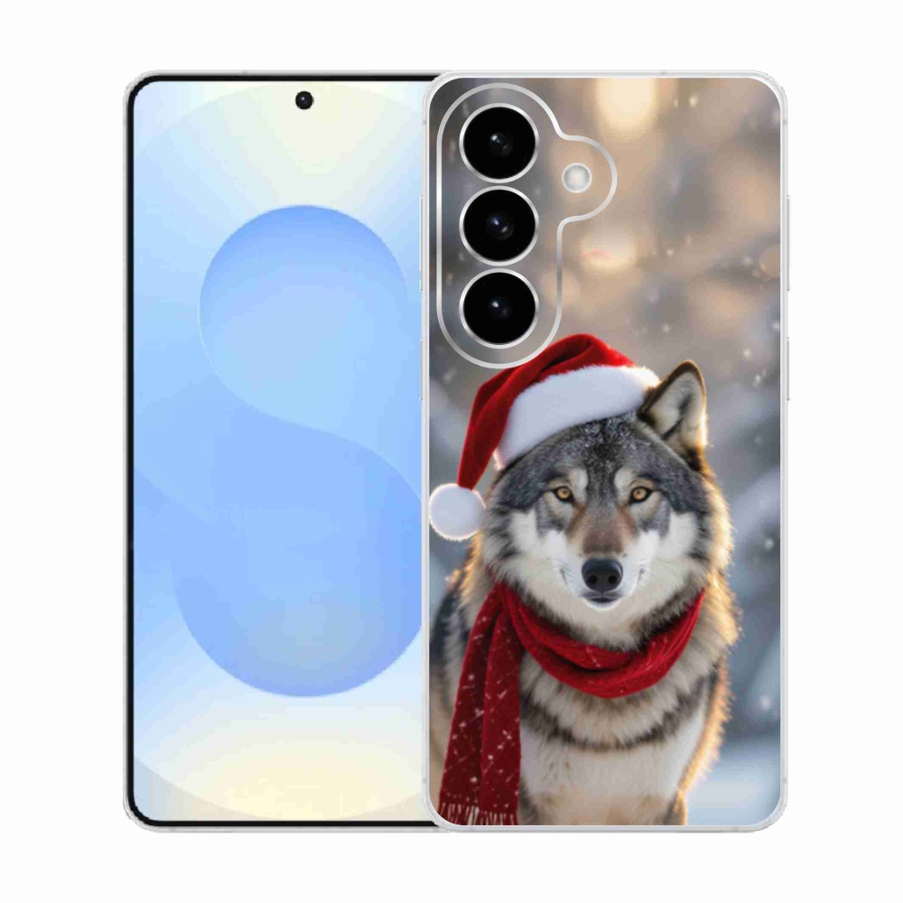 Gélový kryt mmCase na Samsung Galaxy S26 - vianočný vlk