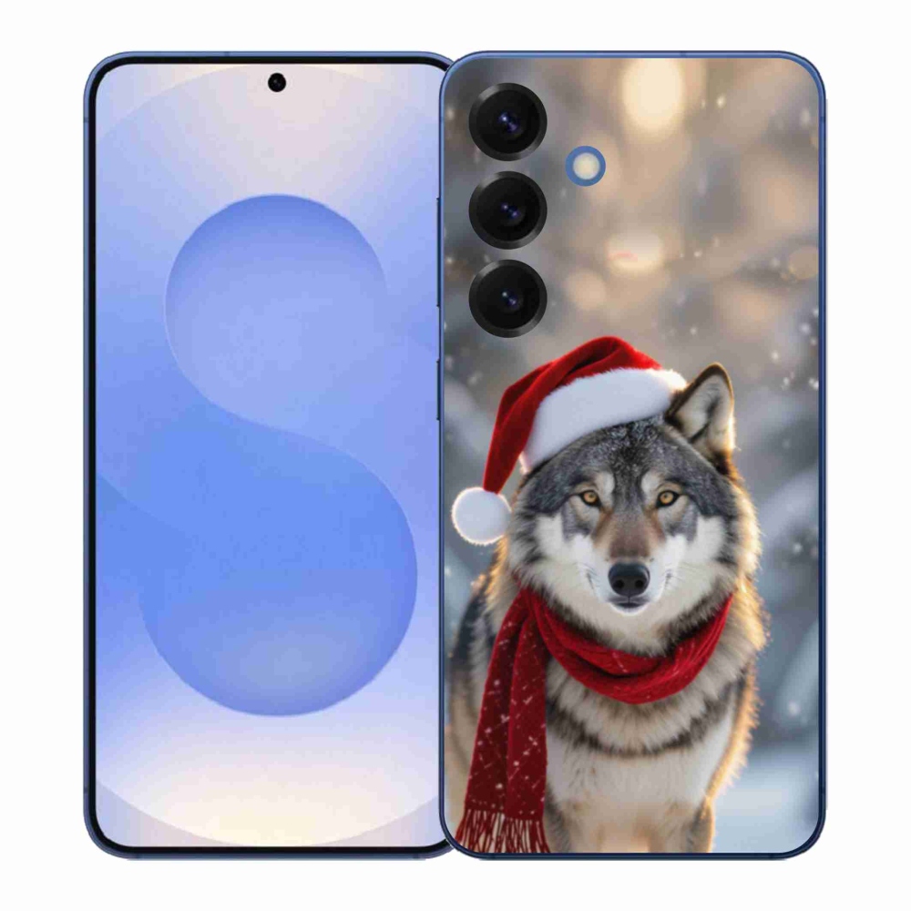 Gélový kryt mmCase na Samsung Galaxy S26+ - vianočný vlk