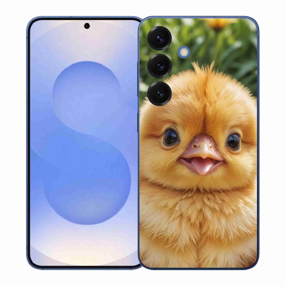 Gélový kryt mmCase na Samsung Galaxy S26+ - veselé kuriatko