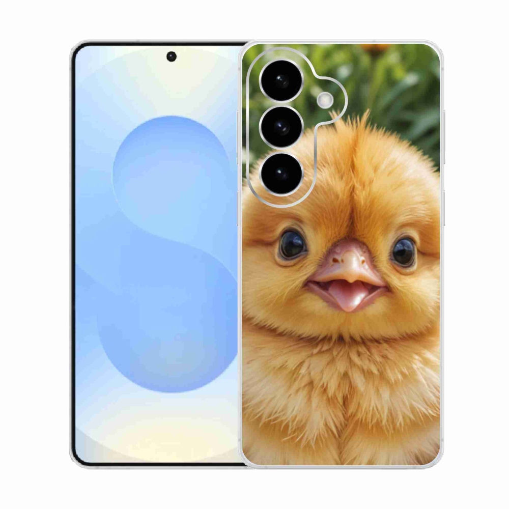 Gélový kryt mmCase na Samsung Galaxy S26 - veselé kuriatko