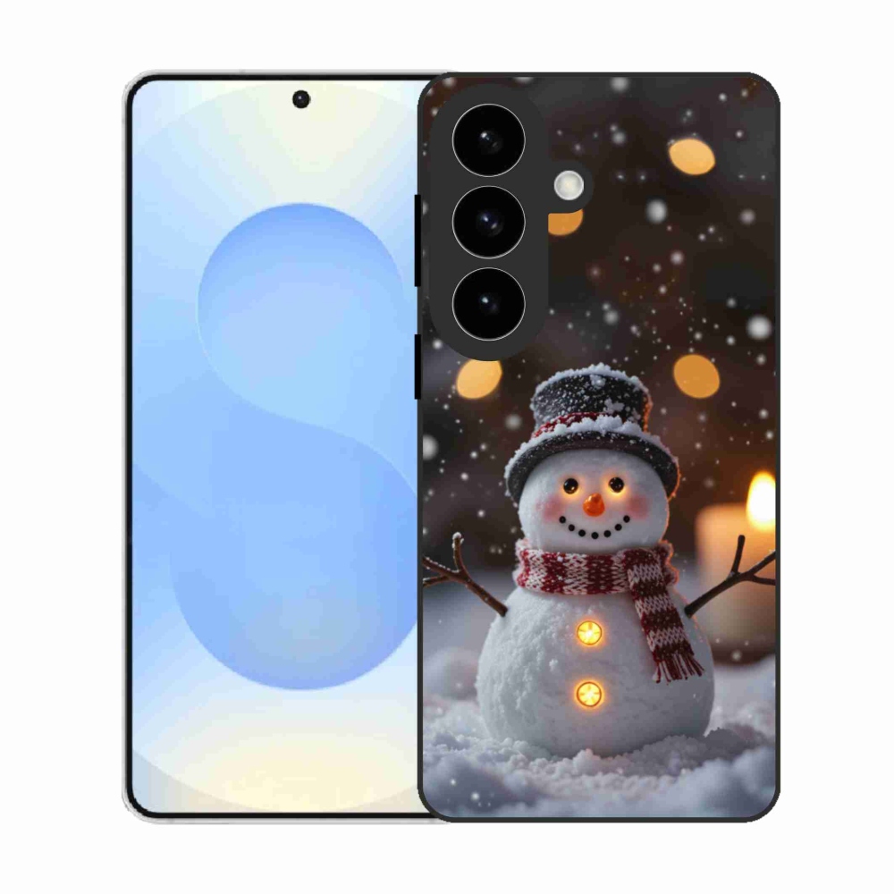 Gélový kryt mmCase na Samsung Galaxy S26 - veselý snehuliak