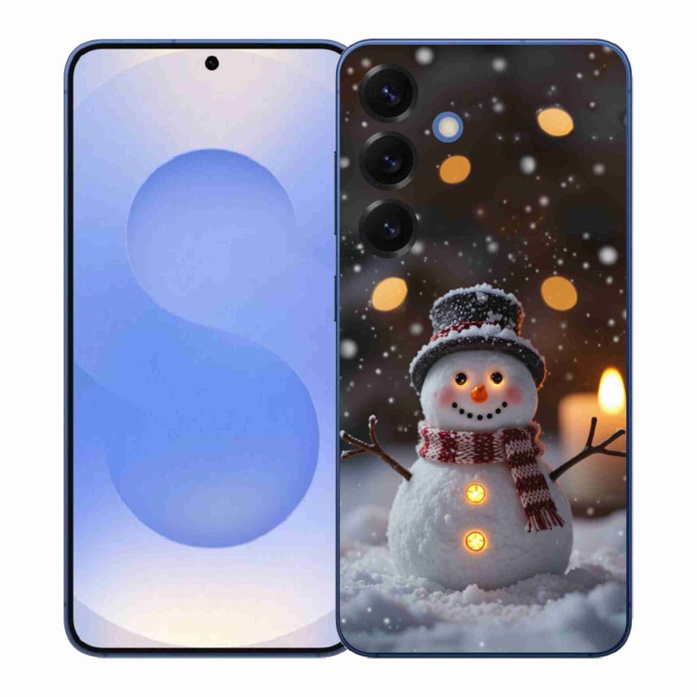 Gélový kryt mmCase na Samsung Galaxy S26+ - veselý snehuliak