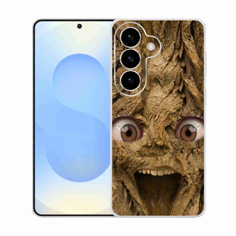 Gélový kryt mmCase na Samsung Galaxy S26 - veselý strom s očami