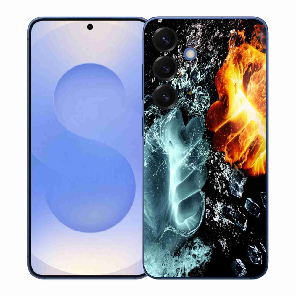 Gélový kryt mmCase na Samsung Galaxy S26+ - voda a oheň