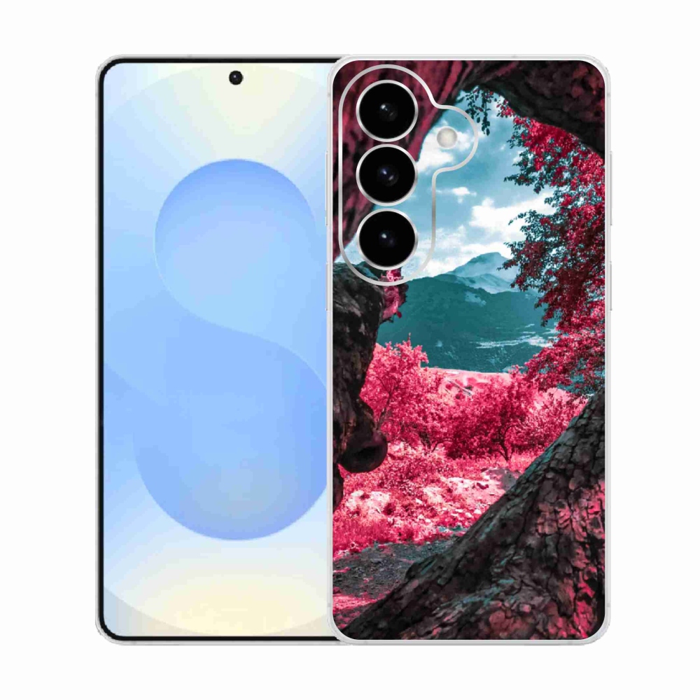 Gélový kryt mmCase na Samsung Galaxy S26 - výhľad na hory