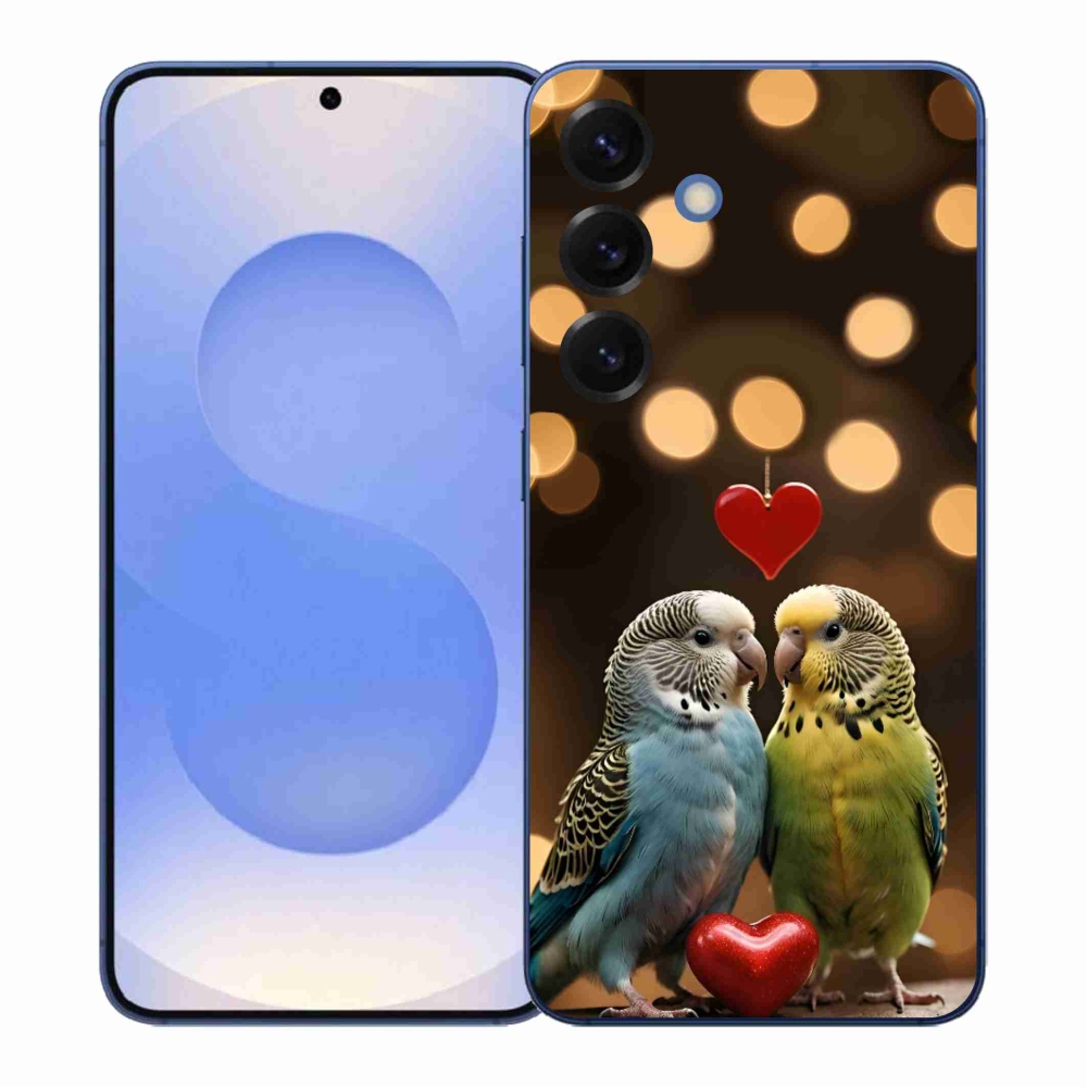 Gélový kryt mmCase na Samsung Galaxy S26+ - zamilovaní papagáje