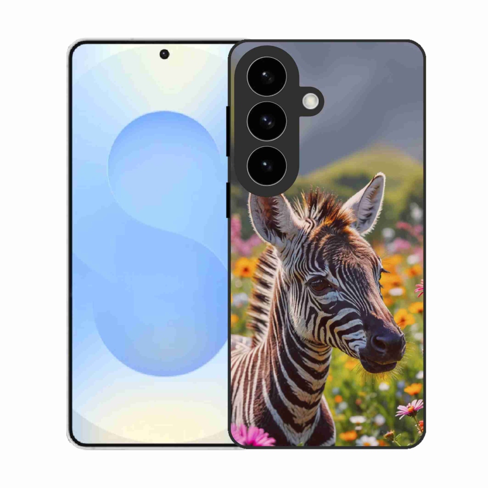 Gélový kryt mmCase na Samsung Galaxy S26 - zebra na lúke