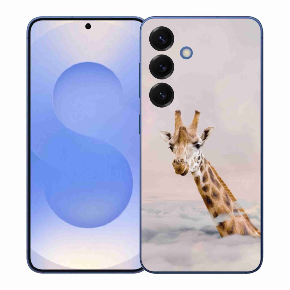 Gélový kryt mmCase na Samsung Galaxy S26+ - žirafa v oblakoch