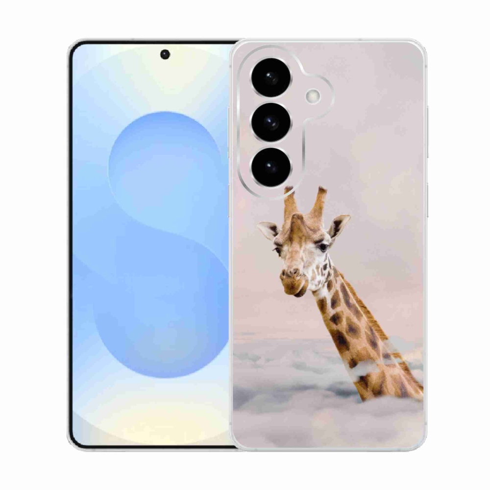 Gélový kryt mmCase na Samsung Galaxy S26 - žirafa v oblakoch