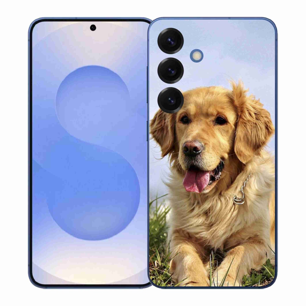 Gélový kryt mmCase na Samsung Galaxy S26+ - zlatý retriever