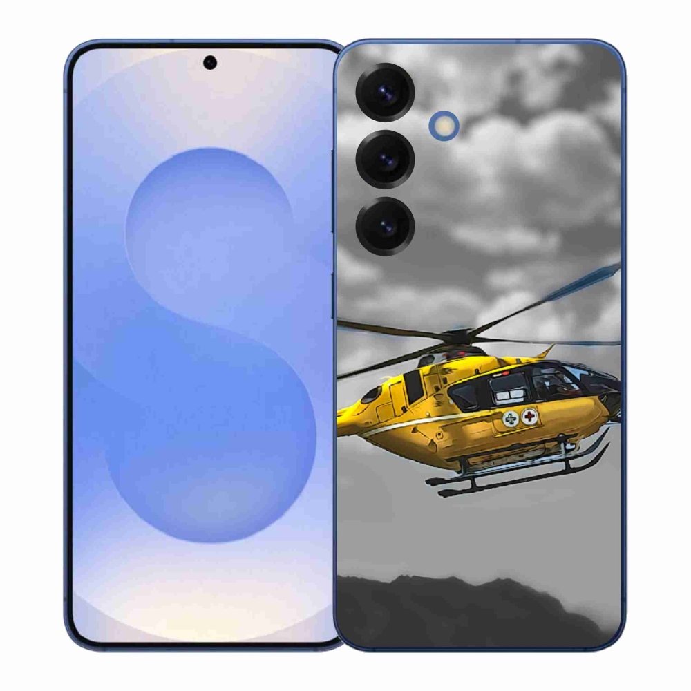Gélový kryt mmCase na Samsung Galaxy S26+ - žltá helikoptéra