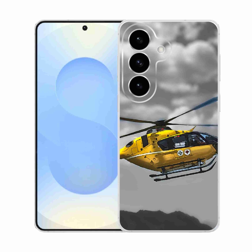 Gélový kryt mmCase na Samsung Galaxy S26 - žltá helikoptéra