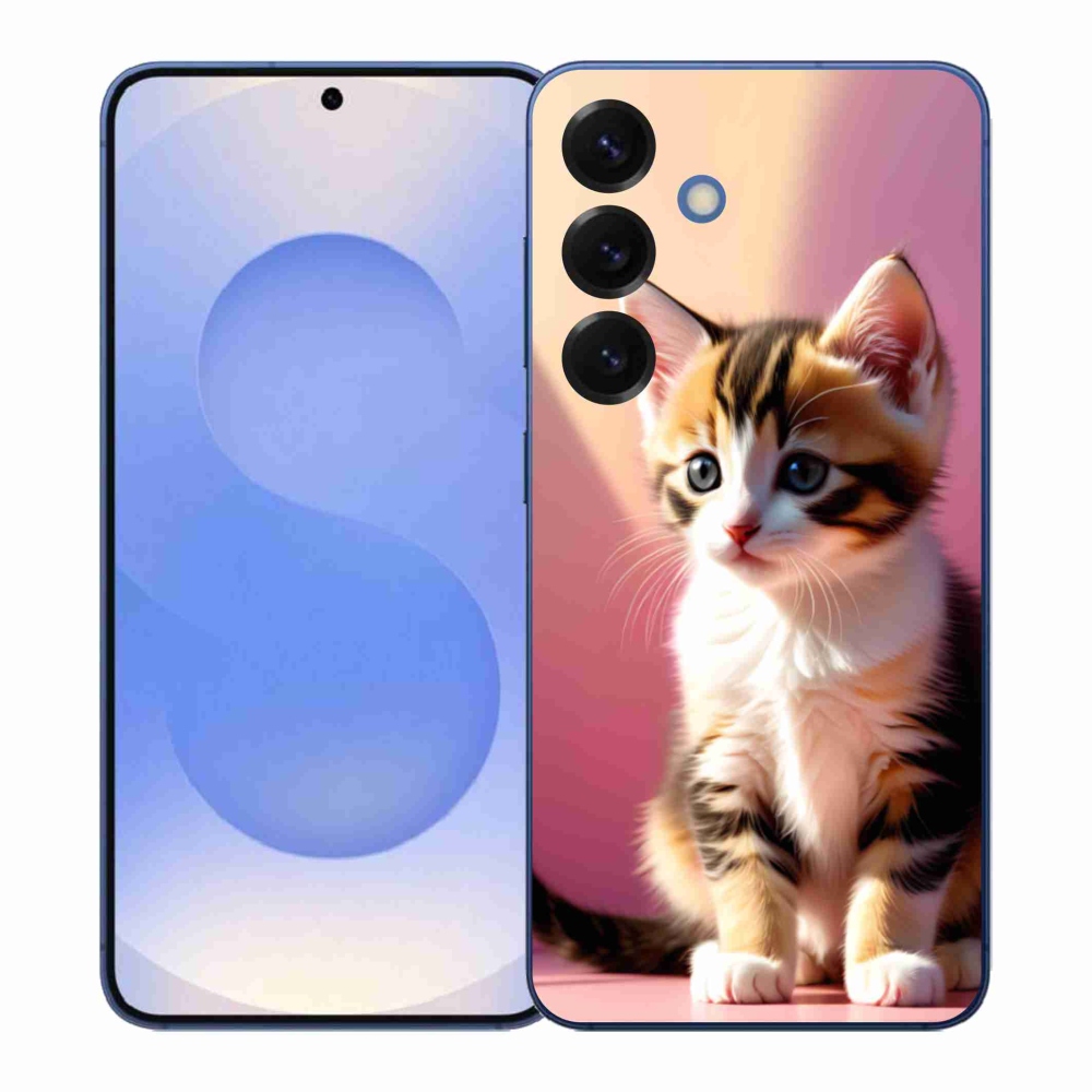 Gélový kryt mmCase na Samsung Galaxy S26+ - zvedavé mačiatko 2