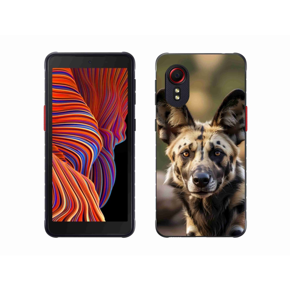 Gélový kryt mmCase Samsung Galaxy Xcover 5 - africký divoký pes