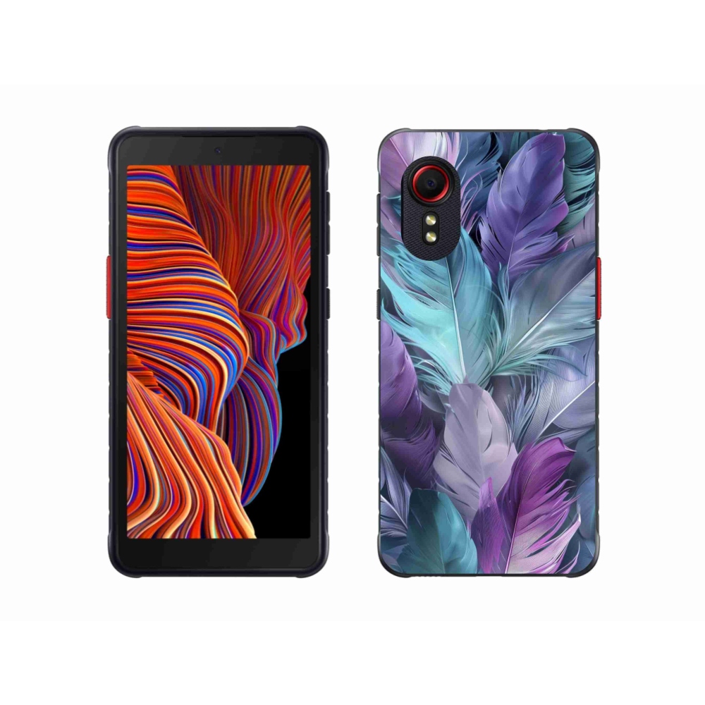 Gélový kryt mmCase na Samsung Galaxy Xcover 5 - farebné perie 2