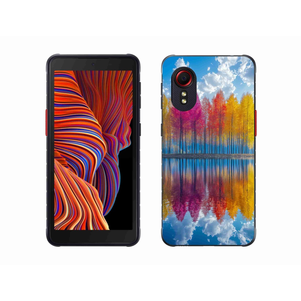 Gélový kryt mmCase na Samsung Galaxy Xcover 5 - farebné stromy