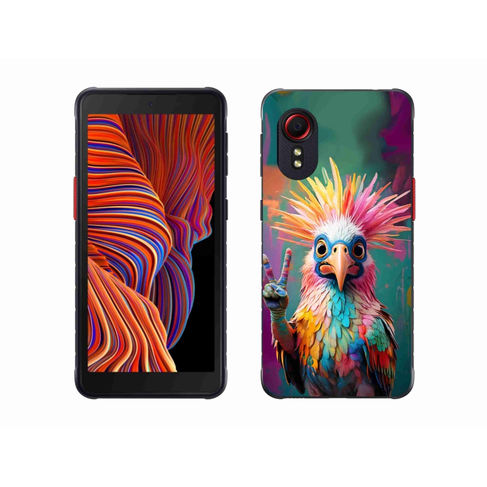 Gélový kryt mmCase na Samsung Galaxy Xcover 5 - farebný rebel