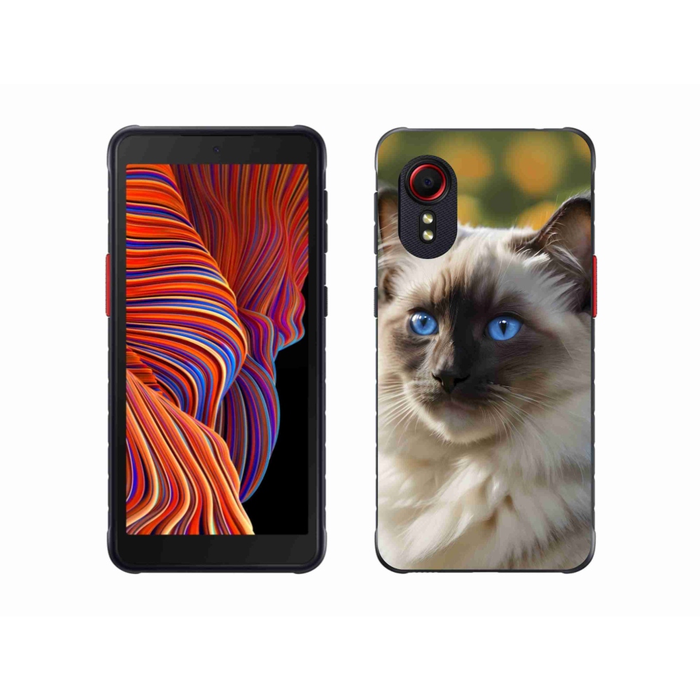 Gélový kryt mmCase na Samsung Galaxy Xcover 5 - biely ragdoll