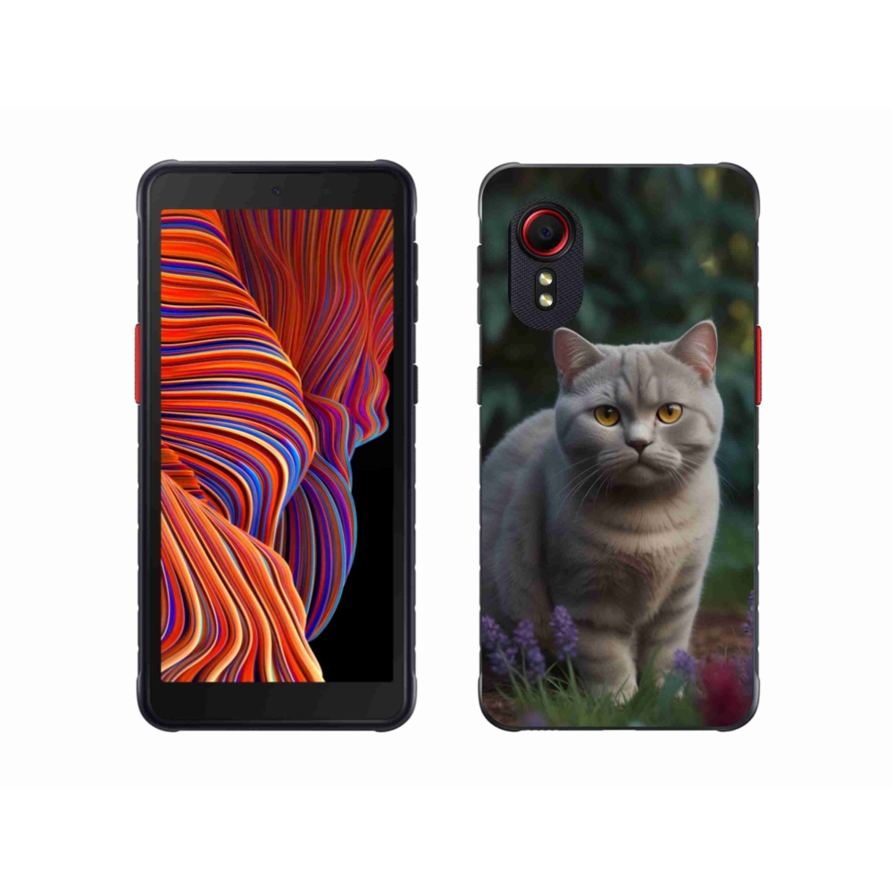 Gélový kryt mmCase na Samsung Galaxy Xcover 5 - britská mačka