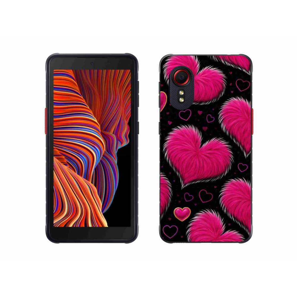 Gélový kryt mmCase na Samsung Galaxy Xcover 5 - hebké srdce