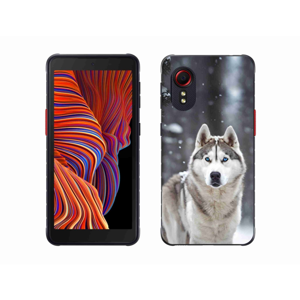 Gélový kryt mmCase na Samsung Galaxy Xcover 5 - husky 2