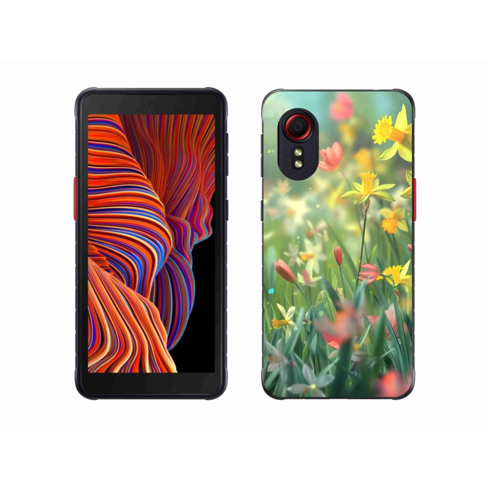 Gélový kryt mmCase na Samsung Galaxy Xcover 5 - jarné kvety