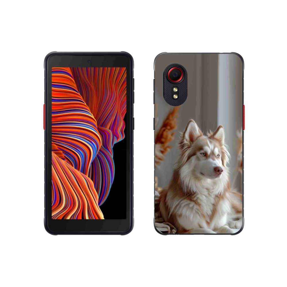 Gélový kryt mmCase na Samsung Galaxy Xcover 5 - pokojný sibírsky husky