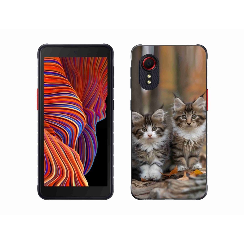 Gélový kryt mmCase na Samsung Galaxy Xcover 5 - mačacie duo 3