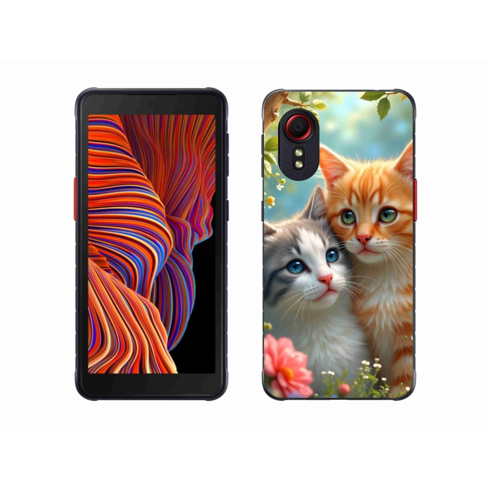 Gélový kryt mmCase na Samsung Galaxy Xcover 5 - mačacia láska 2