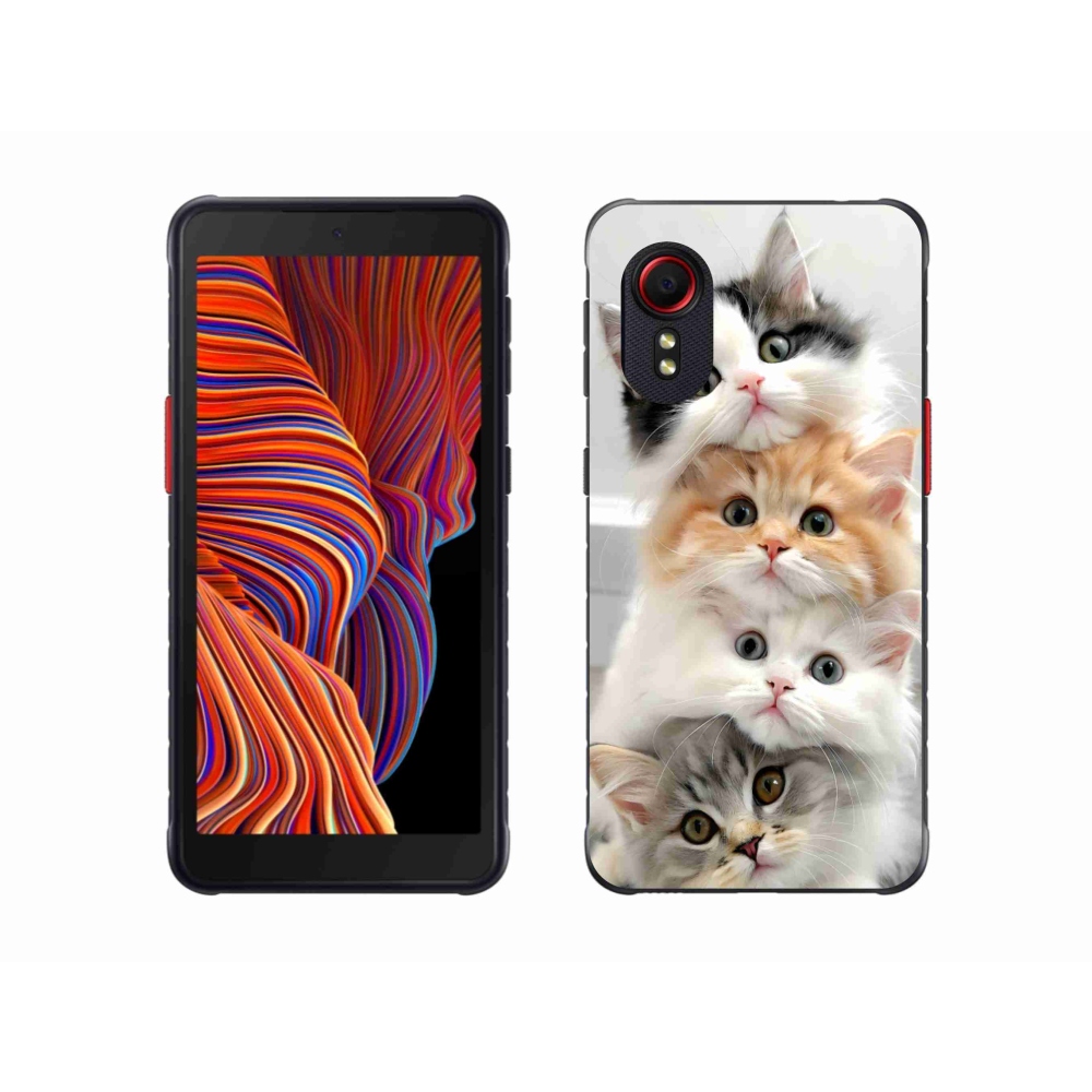 Gélový kryt mmCase na Samsung Galaxy Xcover 5 - mačacia partia