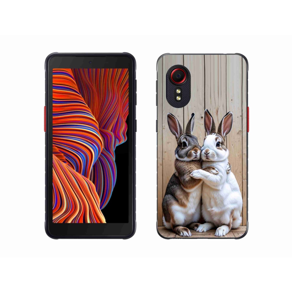 Gélový kryt mmCase na Samsung Galaxy Xcover 5 - králičie pár