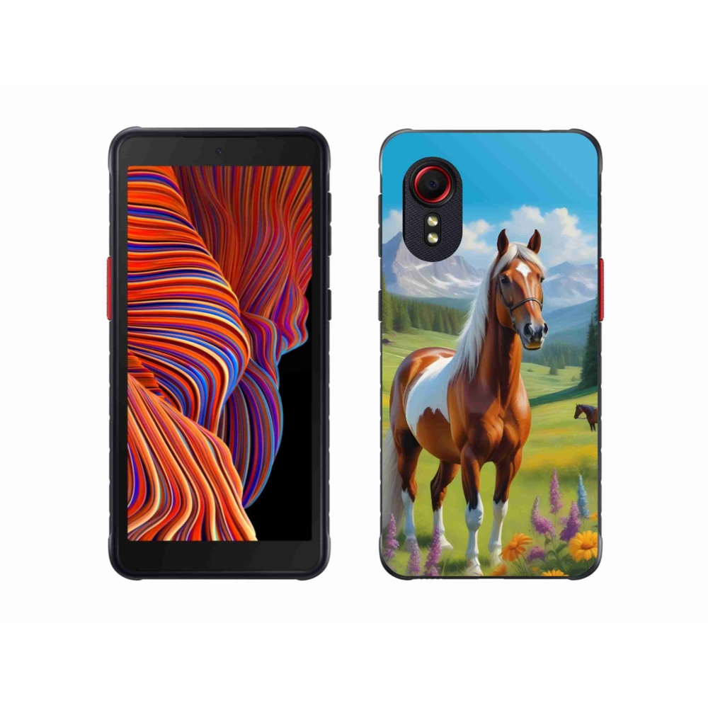 Gélový kryt mmCase na Samsung Galaxy Xcover 5 - kôň na lúke