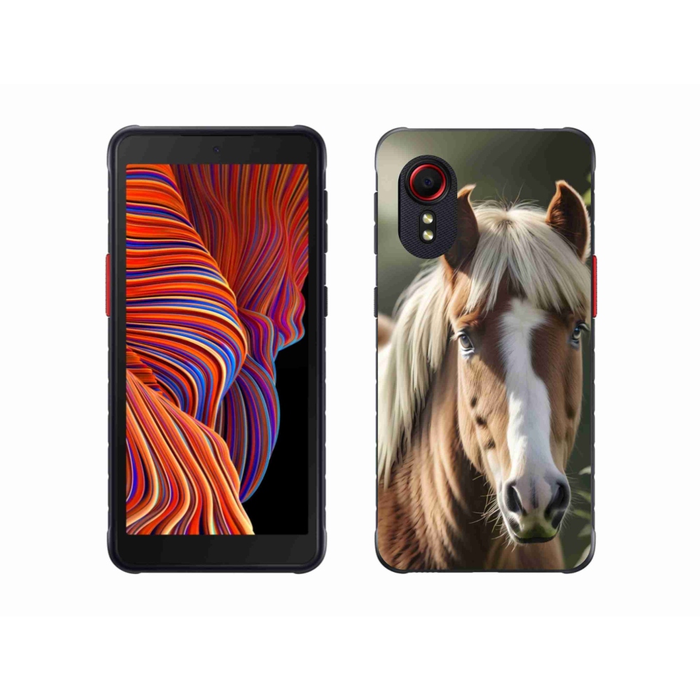 Gélový kryt mmCase na Samsung Galaxy Xcover 5 - kôň so svetlou hrivou