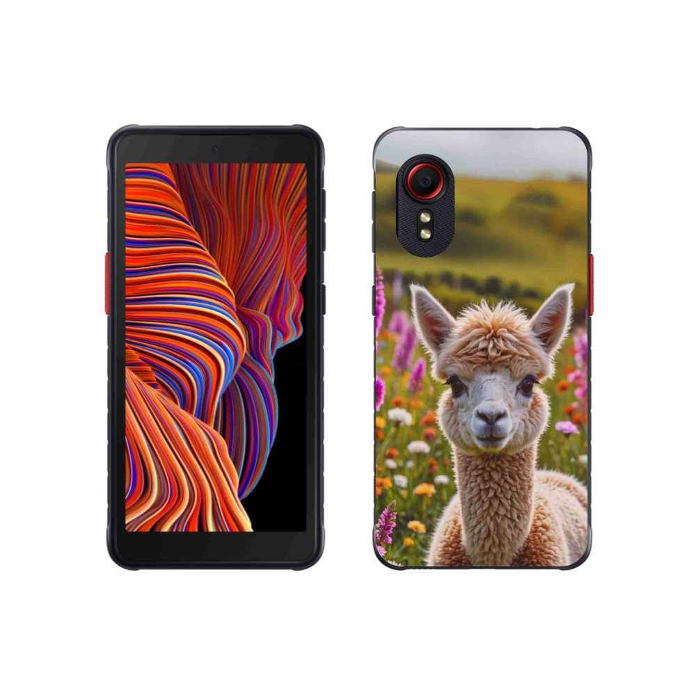 Gélový kryt mmCase na Samsung Galaxy Xcover 5 - lama na lúke