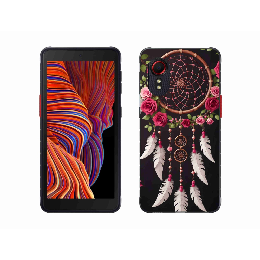 Gélový kryt mmCase na Samsung Galaxy Xcover 5 - lapač snov s ružami