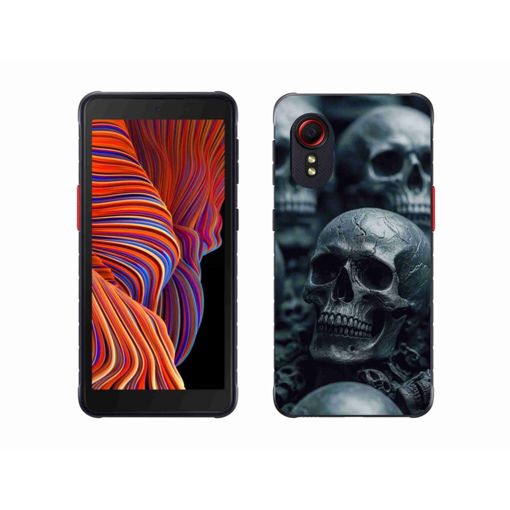 Gélový kryt mmCase na Samsung Galaxy Xcover 5 - lebka 2