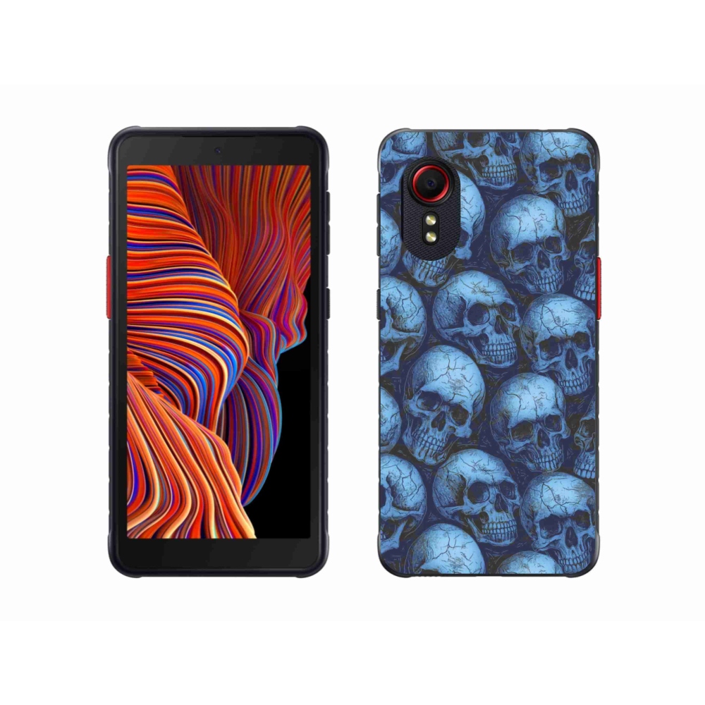 Gélový kryt mmCase na Samsung Galaxy Xcover 5 - lebky
