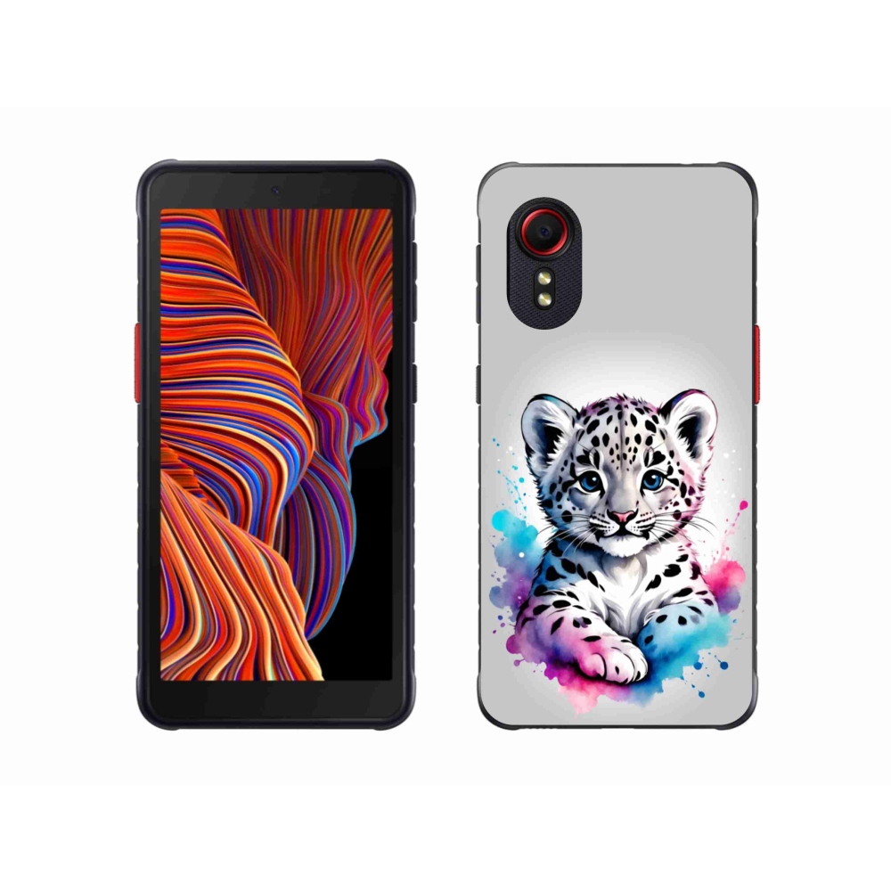 Gélový kryt mmCase na Samsung Galaxy Xcover 5 - leopardej mláďa