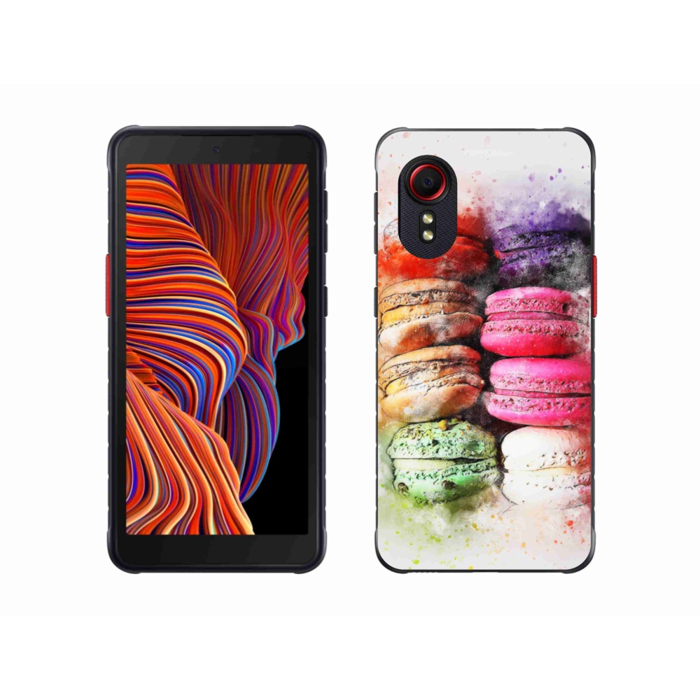 Gélový kryt mmCase na Samsung Galaxy Xcover 5 - makrónky