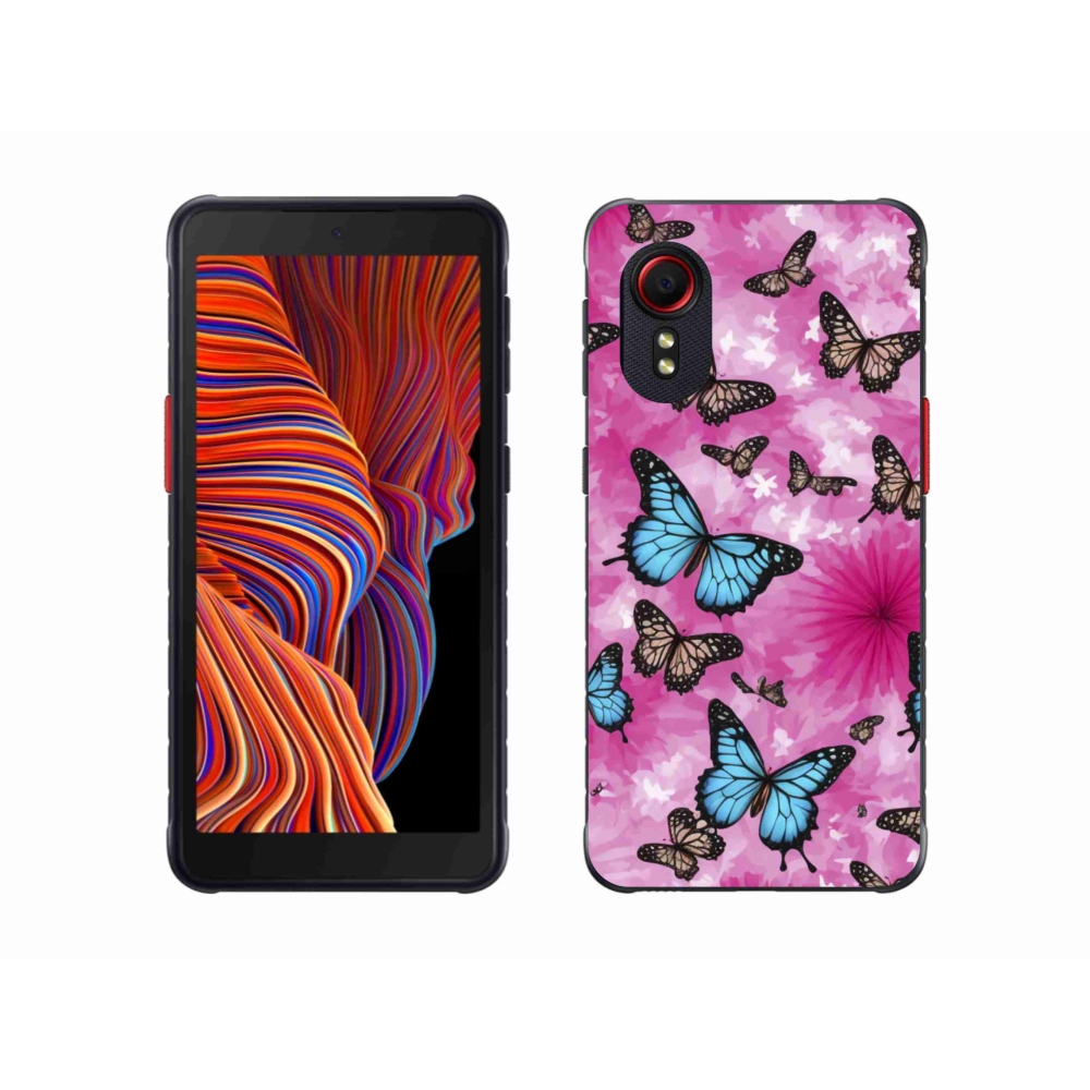 Gélový kryt mmCase na Samsung Galaxy Xcover 5 - motýlia záhrada