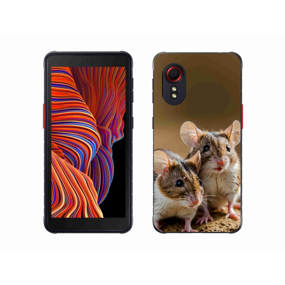 Gélový kryt mmCase na Samsung Galaxy Xcover 5 - myší duo
