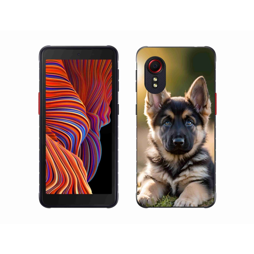 Gélový kryt mmCase na Samsung Galaxy Xcover 5 - nemecký ovčiak v prírode