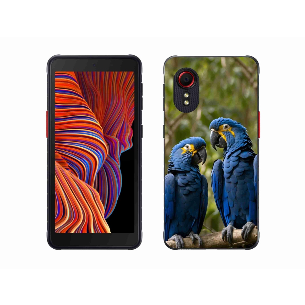 Gélový kryt mmCase na Samsung Galaxy Xcover 5 - papagájové duo